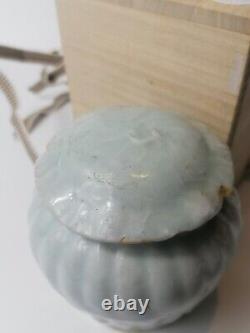 10th century Chinese Song dynasty Qingbai porcelain lotus leaf Jar with cover