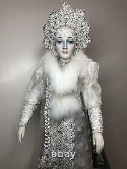 15 Artist Porcelain Alexandra Kukinova Snow Maiden Russian Hand Painted MINT L