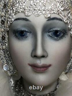 15 Artist Porcelain Alexandra Kukinova Snow Maiden Russian Hand Painted MINT L