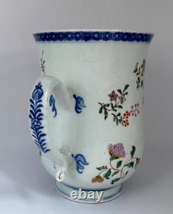 1736-1795 Chinese Export Famille Rose Tankard Cup Qing Dynasty Qian Long