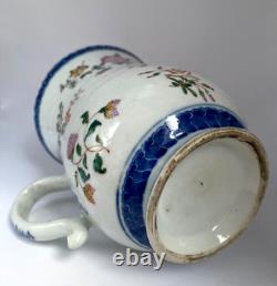 1736-1795 Chinese Export Famille Rose Tankard Cup Qing Dynasty Qian Long