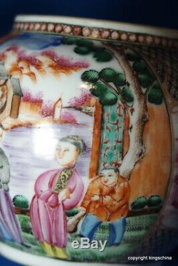 1750 Rare Chinese TEAPOT QIANLONG QING export mandarin FIGURES vase plate imari