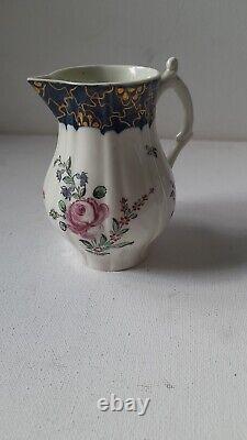 1770s Rare Hand Painted Antique Liverpool (Christian) Porcelain Cream Jug