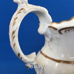 1839 Antique English Porcelain Hand Painted Birth/Christening Jug J Deeming 1839