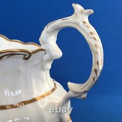 1839 Antique English Porcelain Hand Painted Birth/Christening Jug J Deeming 1839