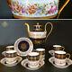 1844 Sevres France Porcelain Hand-painted Flowers Tea/ Coffee Set Of 13 Pieces
