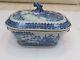 18th Century Chinese Blue And White Porcelain Tureen