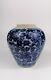 18th Century Qing Dynasty Chinese Kangxi Blue And White Jar