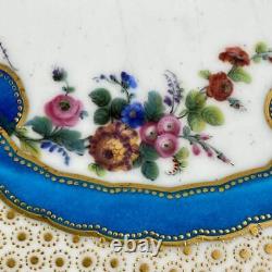 18thc Antique Sevres French Porcelain Plate 24.5cm Cherub Gold Gilt