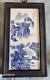 1915 Blue And White Porcelain Wall Plaque Inspiration From Tang Poet Du Fu