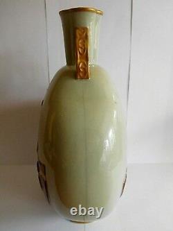 19th Century Royal Worcester Moon Flask In Japanese Style Painted With Ducks