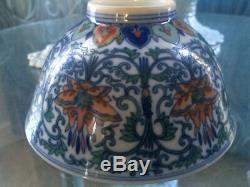 19thAntique Chinese Blue and White Hand Painted Porcelain Bowl