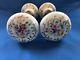 2 Antique Sets/pairs Matching Porcelain Floral Hand Painted Door Knobs