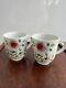 2 X Chinese Antique Porcelain Famille Rose Flowers Tea Cup Qianlong Period