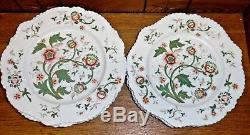 8 Early / Antique Hand Painted Porcelain Plates Chamberlains Worcester London
