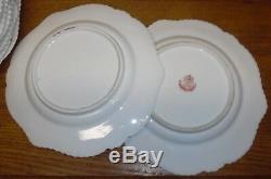 8 Early / Antique Hand Painted Porcelain Plates Chamberlains Worcester London