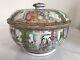A Chinese Cantonese 19th Century Famille Rose Circular Tureen 23 Cm Long A/f