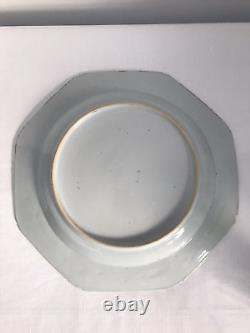 A Chinese Qianlong period Blue and White Porcelain Charger 30 cm wide A/F