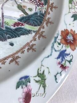 A Chinese Qianlong period Famille Rose Porcelain Charger 32.5 cm wide