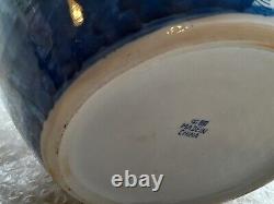 A Large Vintage Chinese 20th Century, Blue & White Prunus Jar / 26 cm Vase