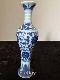 A PAIR of Chinese Blue and White Miniature Kangxi Mark Vases READ DESCRIPTION