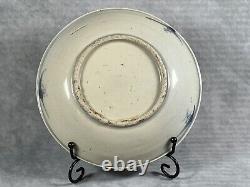 A Pair of Antique Chinese Zhangzhou Swatow Ware Export Blue & White Plates