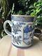 A Rare Chinese Qianlong Period Export Porcelain Blue And White Gilt Mug Large