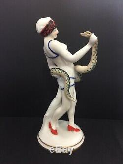 A Superb Vintage Hand Painted Porcelain Of'cleopatra'. Germany By'volkstedt