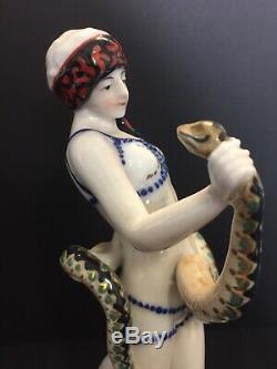 A Superb Vintage Hand Painted Porcelain Of'cleopatra'. Germany By'volkstedt