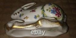 A beautiful hand painted HAVILAND LIMOGES vintage french porcelain Rabbit NM