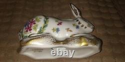 A beautiful hand painted HAVILAND LIMOGES vintage french porcelain Rabbit NM