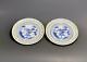 A Pair Of Chinese Antique Hand Painted Flat Porcelain Plates With Guangxu Marks