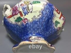 ANTIQUE 19thC ORNATE CHINESE LIDDED 2 HANDLED CERAMIC JAR OR TUREEN