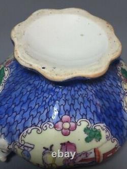 ANTIQUE 19thC ORNATE CHINESE LIDDED 2 HANDLED CERAMIC JAR OR TUREEN