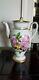 Antique 19thc Meissen Hand Painted Porcelain Floral Teapot With Dragon Handle