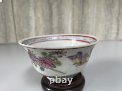 ANTIQUE CHINESE FAMILLE ROSE PORCELAIN BOWL QING DYNASTY Qianlong period