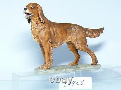 Ak Kaiser Setter Dog Figure, Porcelain Hand Painted W. Gawandtka Limited Edition