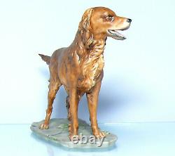 Ak Kaiser Setter Dog Figure, Porcelain Hand Painted W. Gawandtka Limited Edition