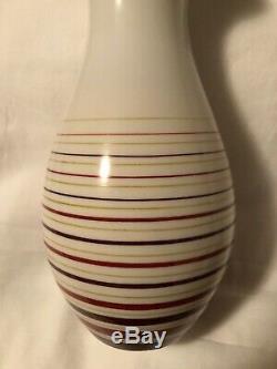 Allach Porcelain Vase #504 Hand Painted Striped Vintage Rare German Militaria