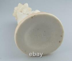 An antique Continental porcelain / parian novelty h/painted Hand Vase 3 C. 19thC