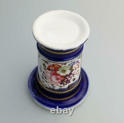 An antique English Regency porcelain floral hand painted Spill Vase C. 19thC