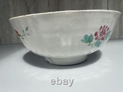 Anitque Chinese Famllie Rose Punch Bowl Qing Dynasty 26 CM Wide