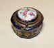 Antique 1800's Hand Painted Sevres Bronze Mounted Porcelain Trinket Snuff Box