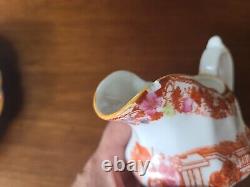 Antique 1840s Period Oriental Chinoiserie Tea Set bone china hand painted