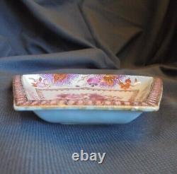 Antique 18th Century Chinese Export Famille Rose Dish