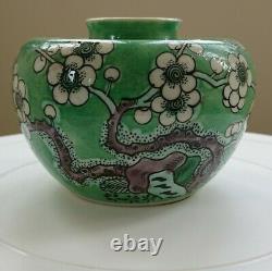 Antique 18th Century Chinese Porcelain Apple Jar with stunning blossom pattern