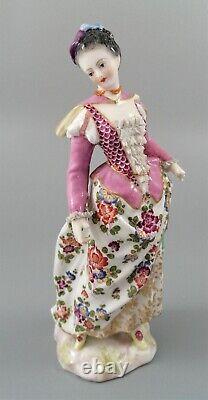 Antique 19th C. Porcelain Figurine, Samson et Cie, Meissen style