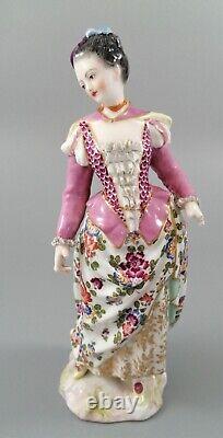 Antique 19th C. Porcelain Figurine, Samson et Cie, Meissen style