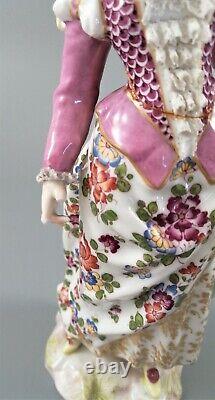 Antique 19th C. Porcelain Figurine, Samson et Cie, Meissen style
