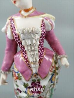 Antique 19th C. Porcelain Figurine, Samson et Cie, Meissen style